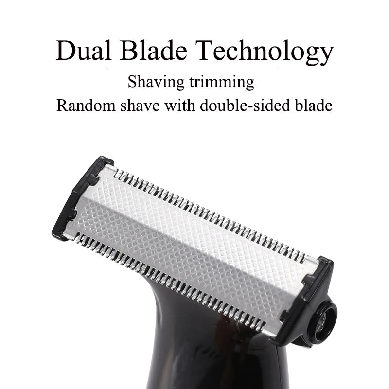 HTC Men's Electric Groin Hair Trimmer Pubic Hair Trimmer Body Grooming