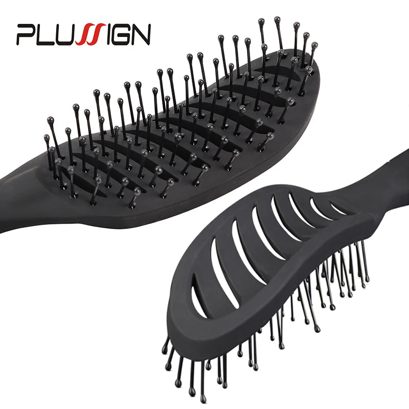 Styling Curly Hair Brush Salon Massager Comb Brush Detangling Drying