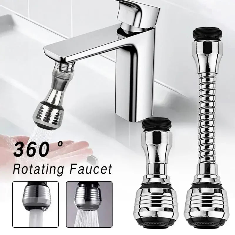 360° Adjustment Kitchen Faucet Extender Dual Mode Water Saving