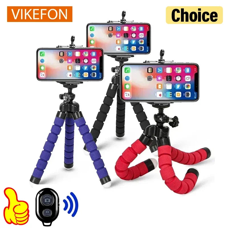 Tripods Tripod For Phone Mobile Camera Holder Clip Smartphone Monopod
