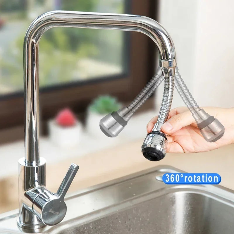 360° Adjustment Kitchen Faucet Extender Dual Mode Water Saving