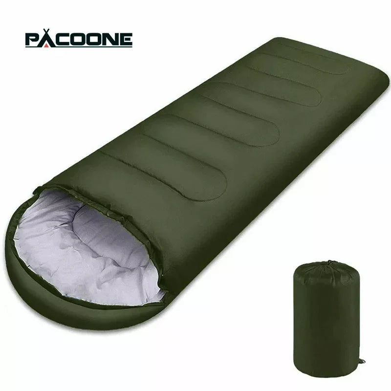 PACOONE Camping Sleeping Bag Lightweight 4 Season Warm Envelope