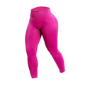 Women Three Waist Gym Yoga Pants High Waist Peach Buttocks Solid Color