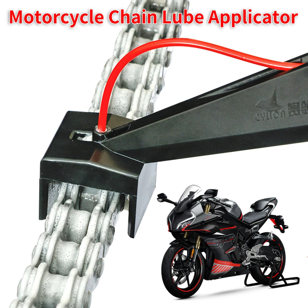 Motorcycle Chain Oiler Spray Gear Mess-Free Chain Wax Chain Cleaner