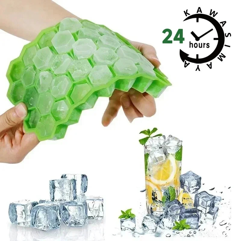 Ice Cube Mold Reusable Silicone Ice Cube Mold BPA Free Ice Cream Maker